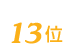 ドナテロウズは13位